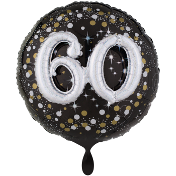 XXL 3D Folienballon Sparkling 60 Happy Birthday